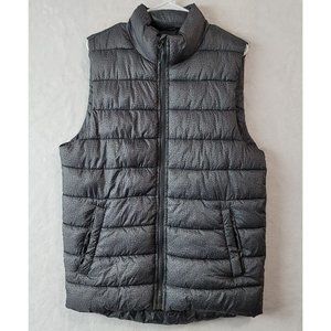 Champion Puffer Vest Mens Size Small Gray Grey Stone Washed Look   **READ**